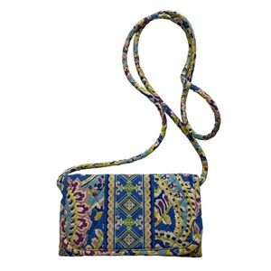 Vera Bradley Betsy Capri Blue Quilted Crossbody Shoulder Bag Handbag Purse